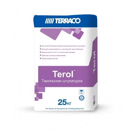 Штукатурка декоративная TERRACO Terol Granule c текстурой шуба