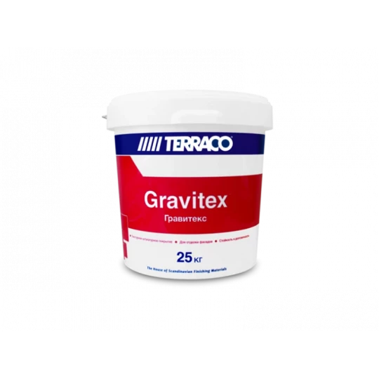 Штукатурка акриловая декоративная TERRACO Gravitex XL c текстурой короед