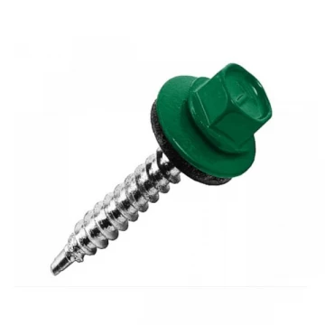 Саморез кровельный 4,8*35 RAL (6005) зелёный мох