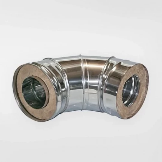 Колено-сэндвич 135° (439/0,8+нерж.) Ф250х350 Изметалла